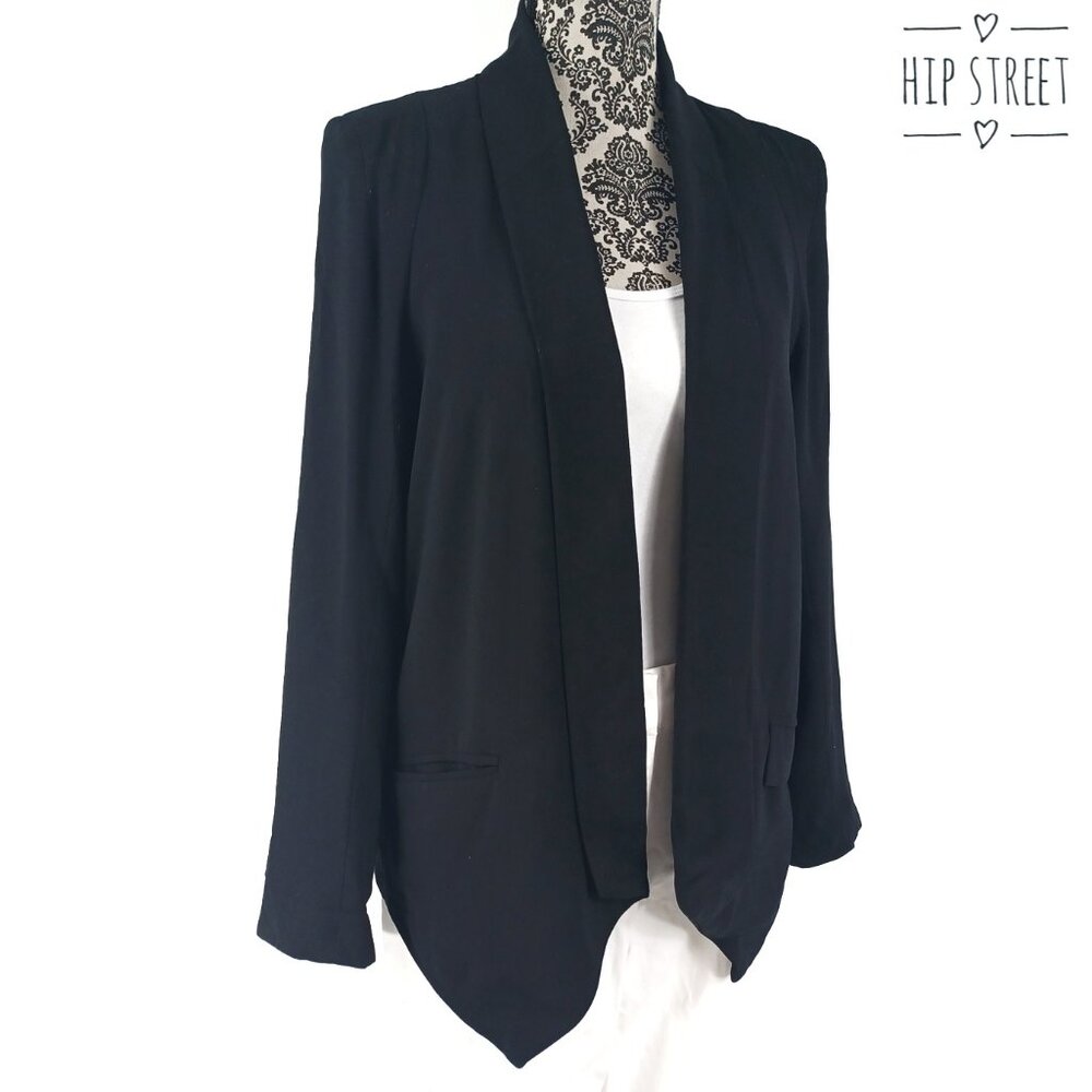 CARTONNIER ANTHROPOLOGIE Open Point Front Shawl Collar LS Jacket XS